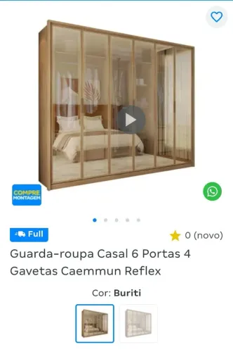 Guarda Roupa Casal Novo