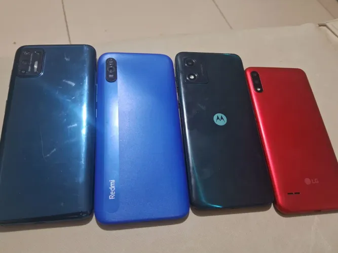 Moto g9pls moto é  13 redmi 9A e Lgk22