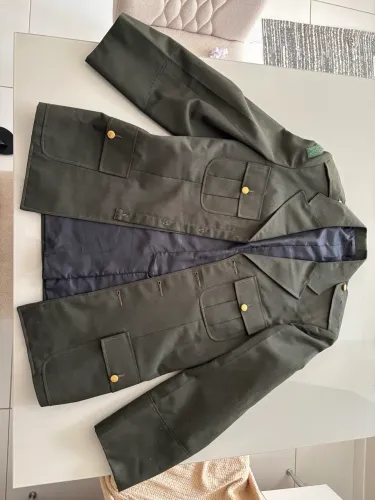 Túnica, Jaqueta, calça e camisa bege manga longa Tam M