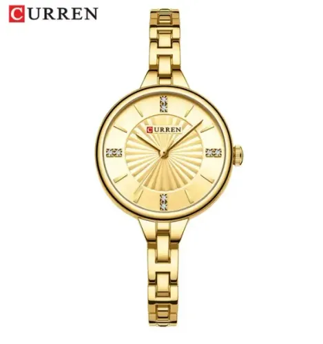 Relógio Feminino Curren 9097 Delicadeza e Elegância em Aço Inoxidável