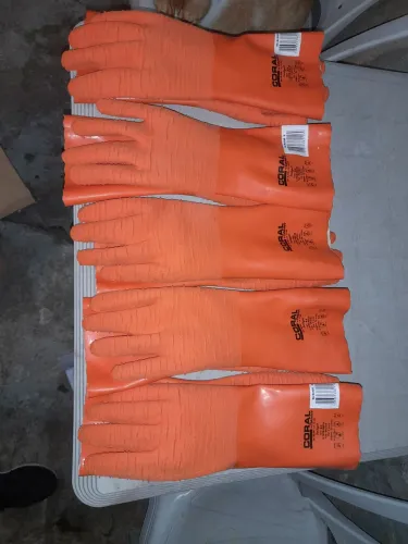 LUVAS PROTEÇÃO QUÍMICAS CAIXA C/ 9 PARES  MECÂNICOS E TÉRMICOS 