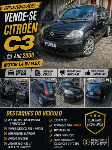 Citroen C3 GLX 1.4/ GLX Sonora 1.4 Flex 8V 5P 2006