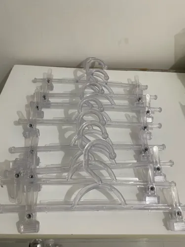 Cabides transparente kit 10 unidades $35,00