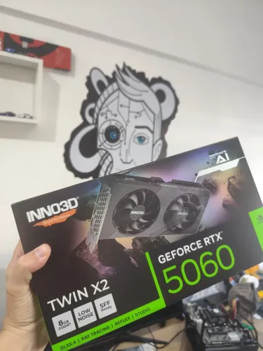 Placa de vídeo bruta Rtx 5060 8gb ddr7 DLSS 4.0
