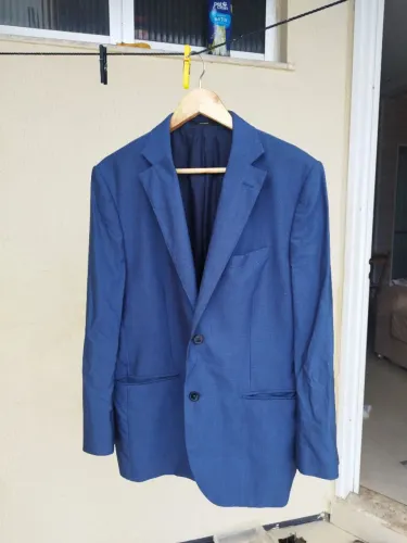 Paletó de terno egípcio importado Massimo Dutti original - Azul Royal 