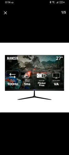 Monitor gamer 100hz 1ms