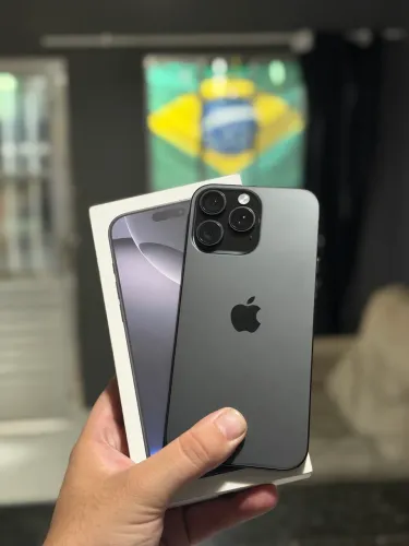 iPhone 16 pro Max preto 256gb garantia Apple 09/2026