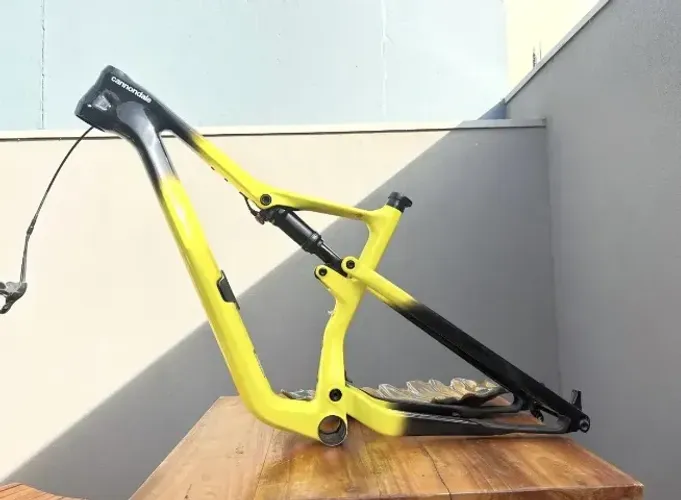 quadro cannondale full amarelo tamanho M