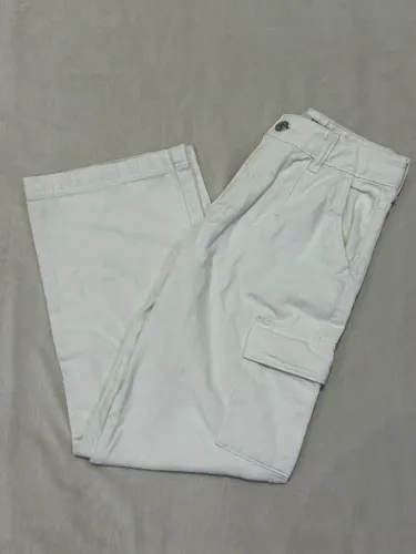 Calça wide leg slim cargo