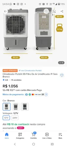 climatizador ventisol 35 litros