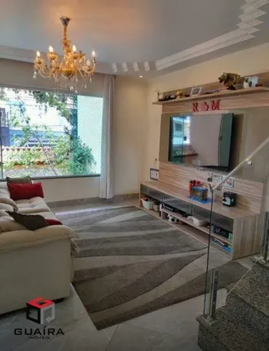 Sobrado à venda 3 quartos 1 suíte 9 vagas Jardim - Santo André - SP