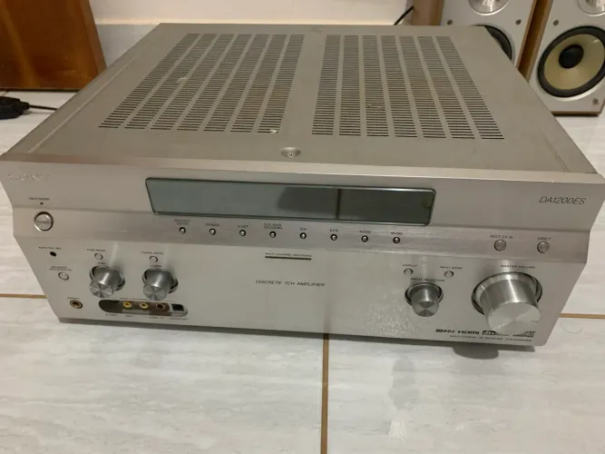 Receiver Sony STR-DA1200ES caixas JVC e Subwoofer Q Acoutics
