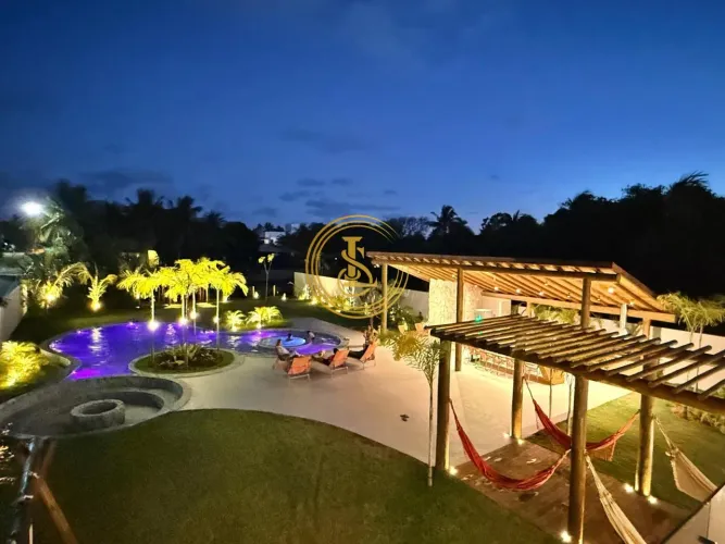 Casa em Condomínio para Temporada em Camaçari, Interlagos, 7 dormitórios, 7 suítes, 8 banh