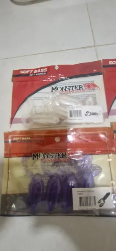 Isca Artificial frog sapo moster 3x Tail frog 4 Unidades