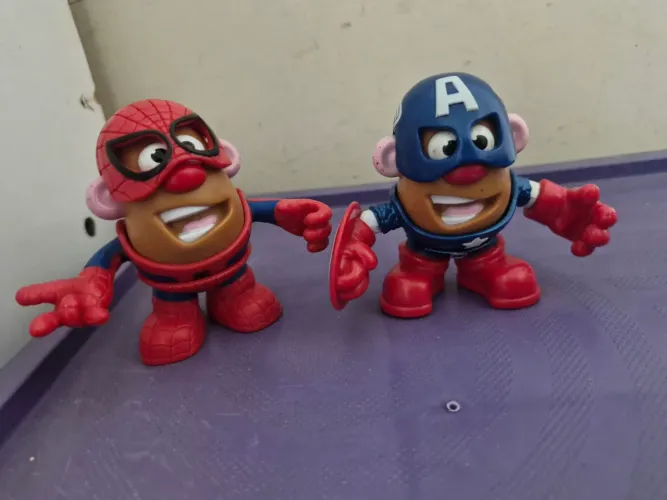Mini cabeças de batata marvel