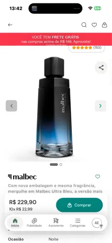 PERFUME MALBEC ULTRA BLUE