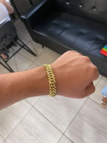 Pulseira banhada a ouro 18k