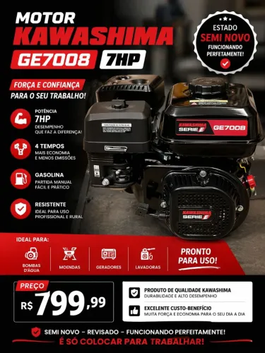 Motor Rabeta Kawashima 7HP