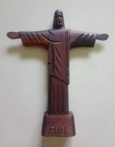 Escultura em madeira - Cristo Redentor Rio