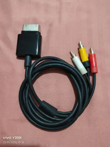 Cabo Componente Original Xbox 360 RCA Video e Áudio 