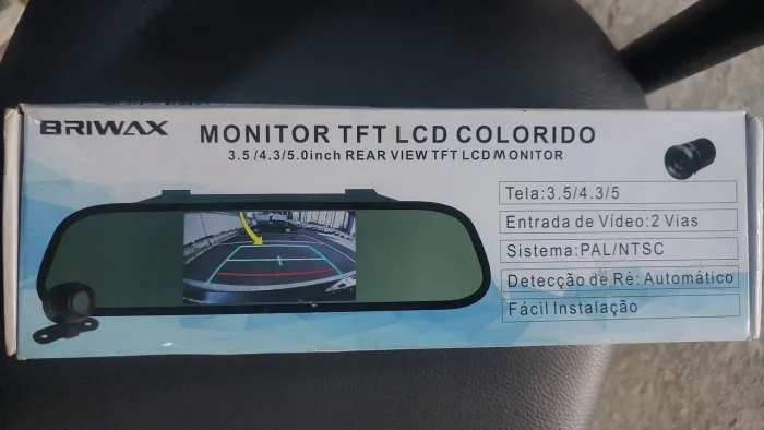 Retrovisor com tela LCD 