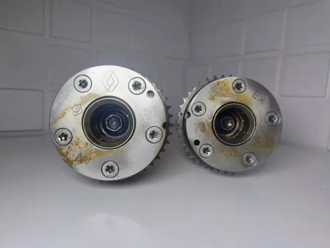 Par de polia do comando motor 3 cilindros Renault sandero e logan