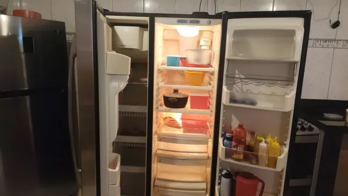 Geladeira side by side ge