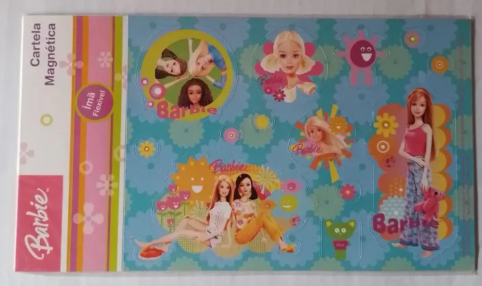 Cartelas Magnéticas Barbie Originais Kit Com Duas