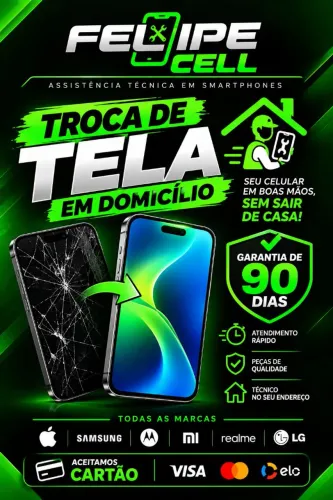 Troca de tela e outros reparos (Felipe Cell)