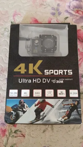 Câmera pro aprova d'água 4k