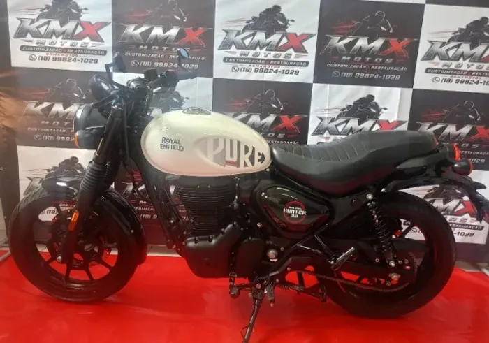 ROYAL ENFIELD HUNTER 2025 BRANCA 7000 KM !!! SUPER CONSERVADA !!!
