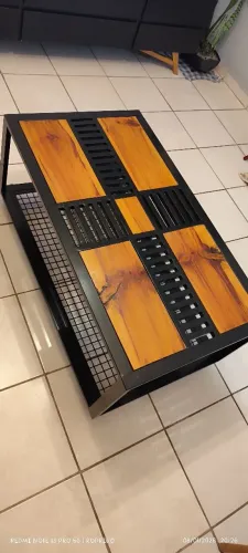 Mesa de centro estilo industrial