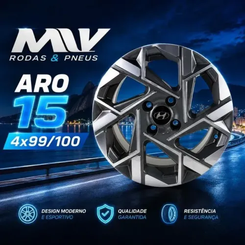 JOGO DE RODAS ARO 15 4x99/100 ENTRE OUTROS