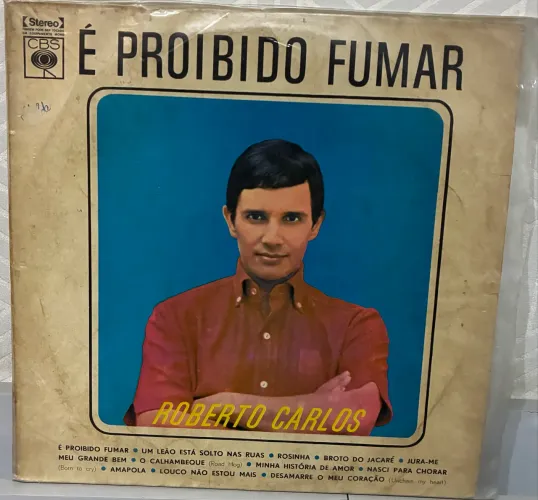 Disco de vinil Roberto Carlos- É proibido fumar 