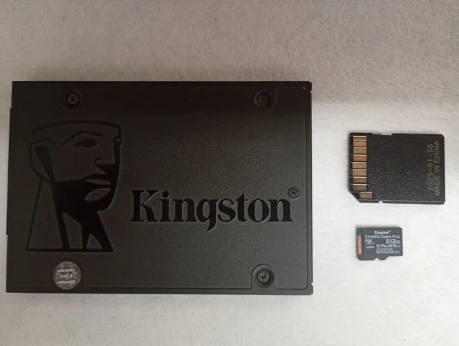 SSD e cartão memória Kingston