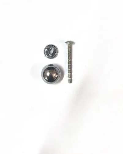 PUXADOR BOTÃO CROMADO ZAMAC 22MM KIT COM 100 UNIDADES