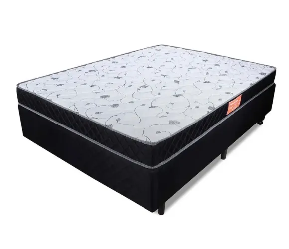 Cama box casal colchão ortopédico 