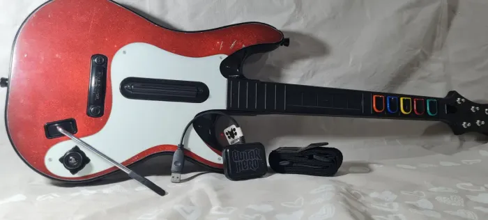 Guitarra Stratocaster Guitar Hero - Ps3 Completa