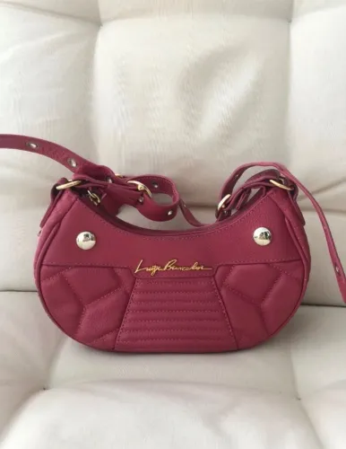 Bolsa Luiza Barcelos rosa baguete