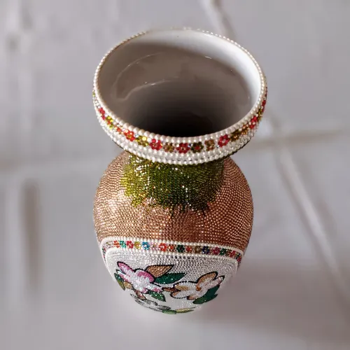 Vaso Decorativo Cravejado com Brilhantes Esvairovisk