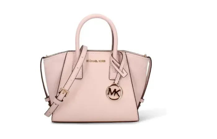 Michael Kors - tote Avril de couro rosa