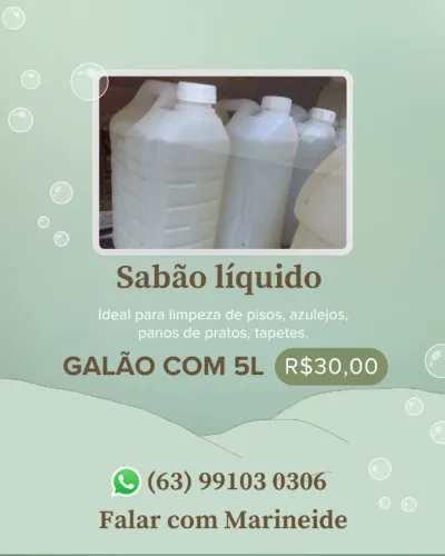 Sabão líquido caseiro