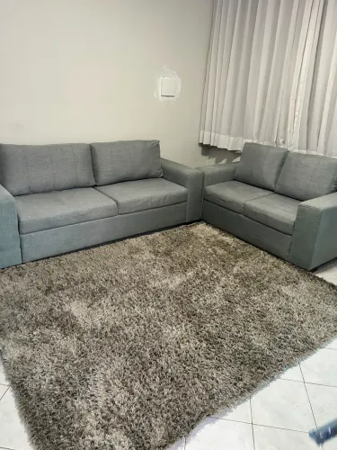 Sofá 2 e 3 lugares + tapete