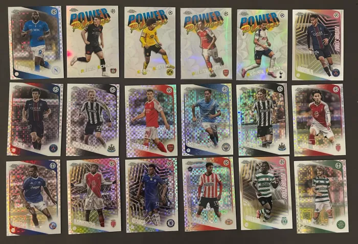 Lote 18 Topps Chrome UEFA 2025/26