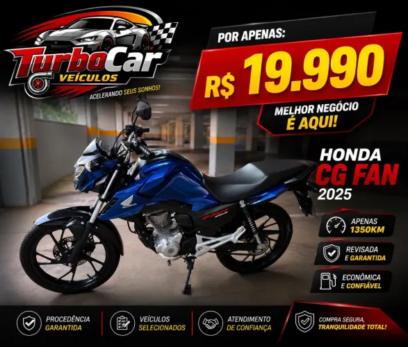CG 160 Fan - 2025 a mais nova do Brasil só 1.350km