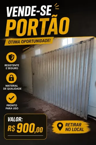 Vendo portão com trilho 2,08m altura X 3,28m comprimento