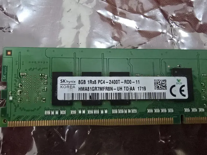 Memória Servidor 8GB DDR4 ECC 2400MHz Hynix RDIMM HP Dell