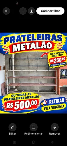 Prateleiras metalao