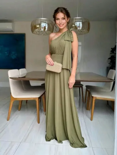 Vestido longo de festa