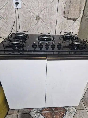 Fogão Cooktop com balcão MDF 